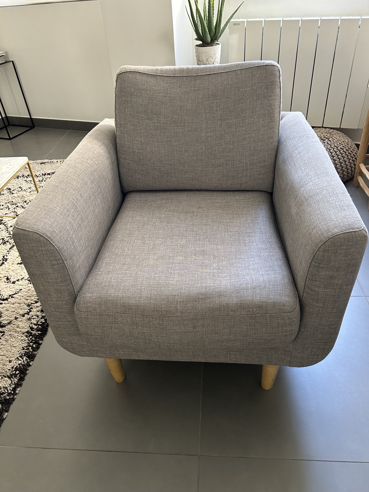 Fauteuil nettoyé après intervention MYNCLEAN